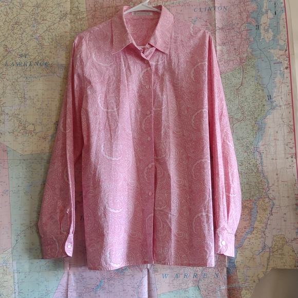 Delicate paisley detail button down shirt - Picture 3 of 7